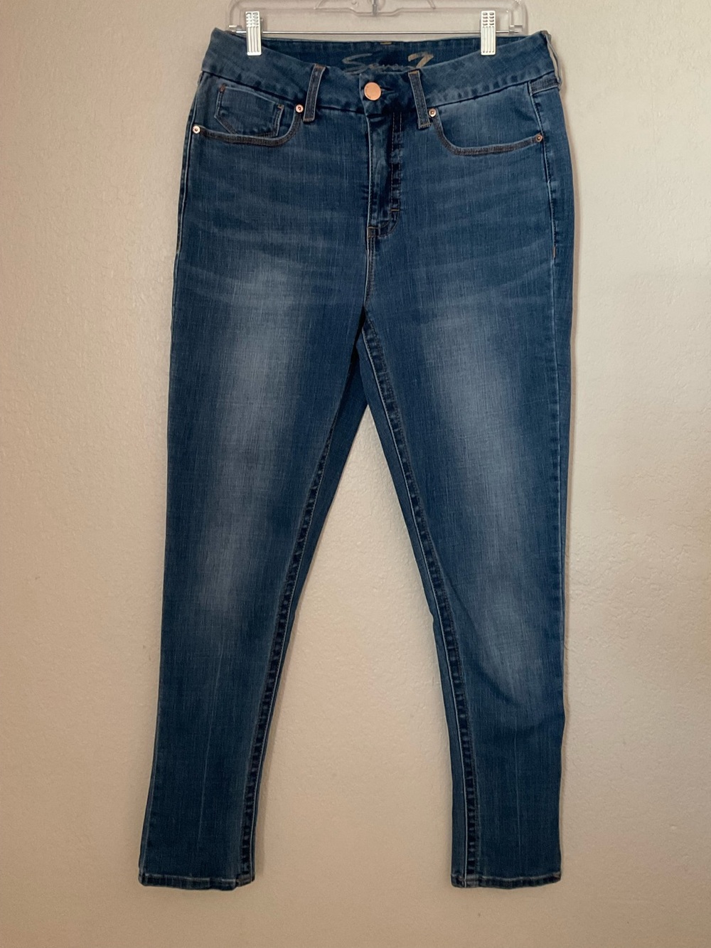 Seven7 Women's Dark Blue Skinny Jeans size 12